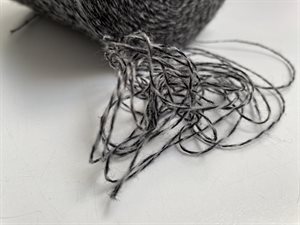 Shetlandsuld 2 trådet - mouline spundet i salt / peber, ca 500 gram, økologisk Aria